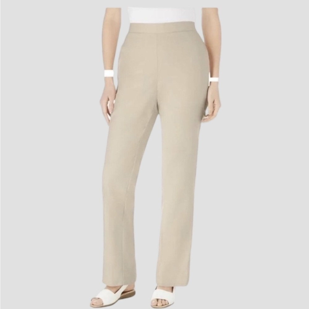 NWT CHEROKEE Beige Cotton Pants size 18